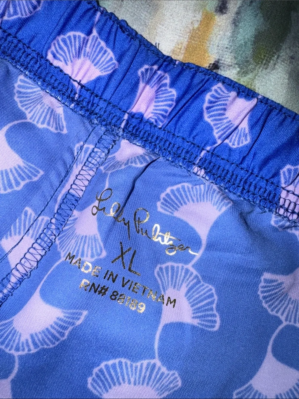 Lilly Pulitzer Royal Blue Palm-Print pajama set